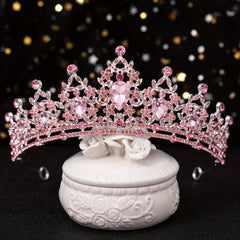 Baroque Rhinestone Crown Hairband Bridal Wedding Party Favor Decorations