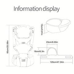 Ergonomic Baby Carrier Portable Multifunctional Baby Hip Seat