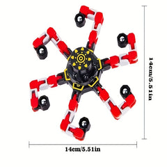 Transformable Fidget Spinner Toy for Kids - Glow in the Dark