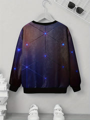 Teens Luminous Spots Sweatshirt 3D Print Pullover