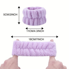 Soft Microfiber Spa Wristbands Yoga Running Sweatband
