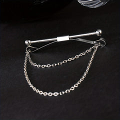 Men's Tie Chain Collar Clip Collar Pin Shirt Buckle