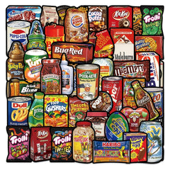 66pcs American Snack Stickers for DIY Decoration
