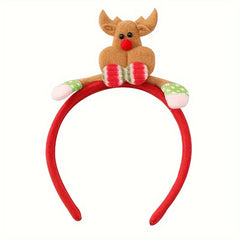 Christmas Headband Snowmen & Reindeer Horns for Old People