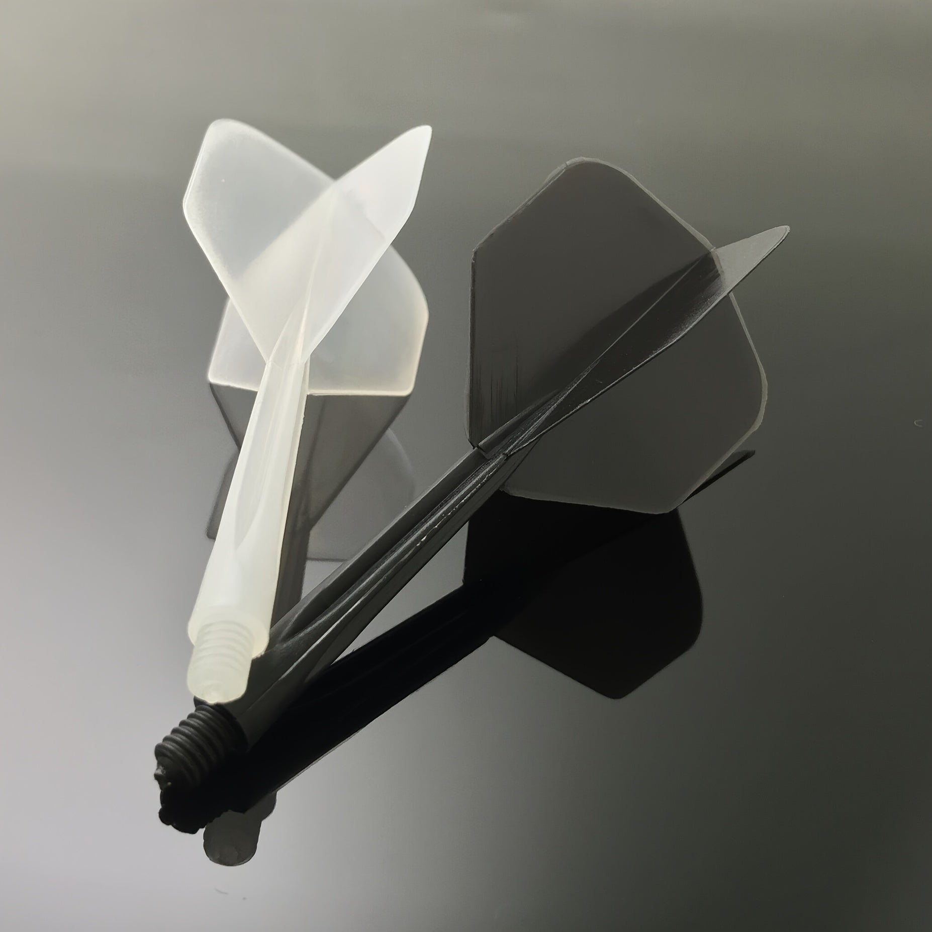 6pcs Transparent Dart Tail Anti-fall Wing