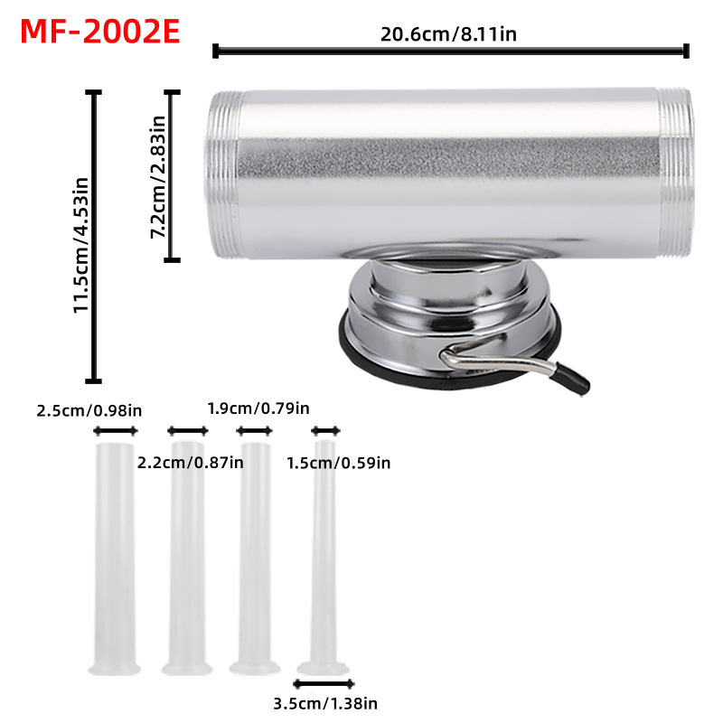 2LBS Sausage Stuffer Machine with Silicone Piston and 4 Filling Nozzles