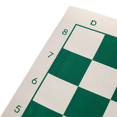 Leather Checkerboard Green Grid Chess Set