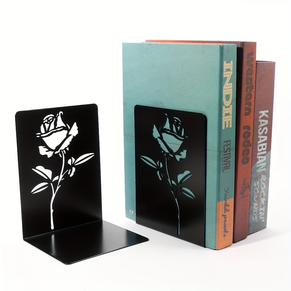 Rose Bookshelf Desktop Bookstand Light Office Student Desktop Book Stationery