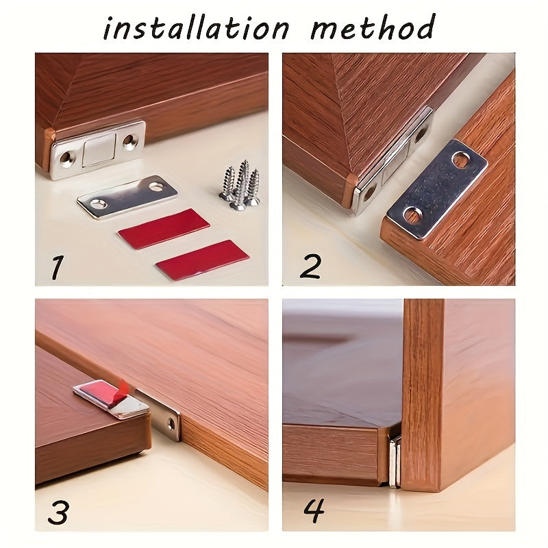 Stainless Steel Hidden Magnetic Door Suction - Wardrobe Cabinet Strong Magnet
