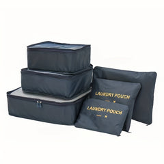 6pcs Set Travel Organizer Foldable Clothes Storage Bags