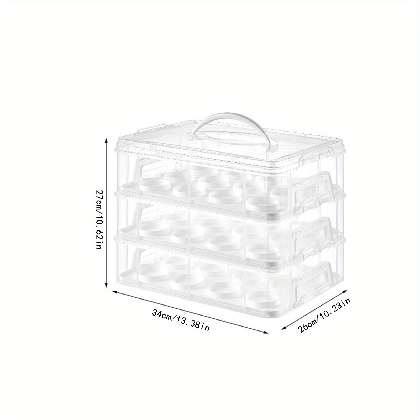 Convenient Cupcake Box Egg Tart Packaging Box Reusable Baking Egg Tart
