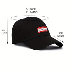 Summer Multicolor Alphabet Embroidered Men's Peaked Cap Baseball Cap