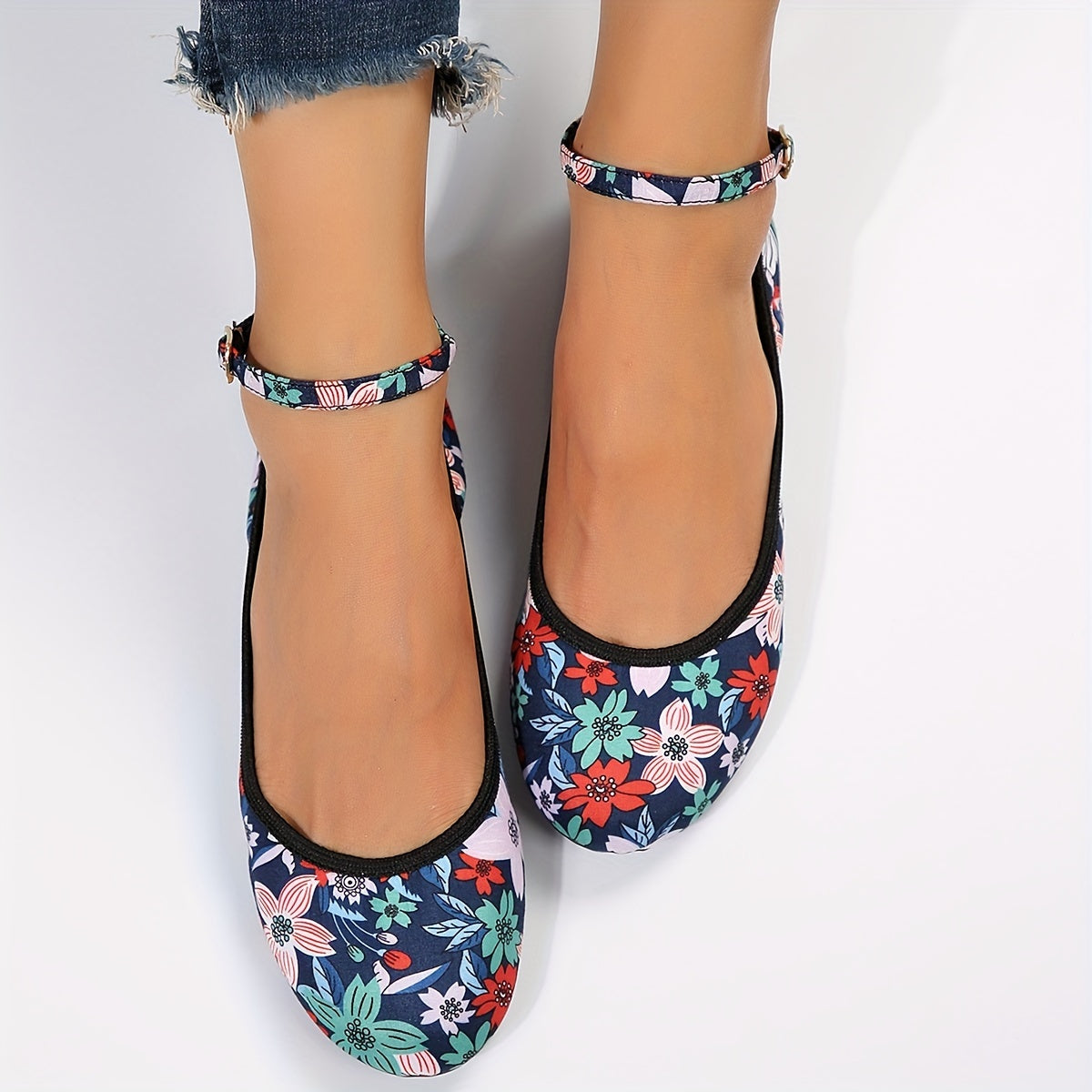 Women's Flower Flat Shoes Casual Dancing Lightweight Portable
