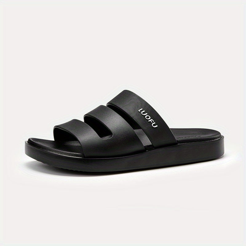 Men's Open Toe Platform Strap Sandals Anti skid Slip On Sandals