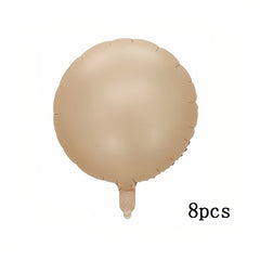 8pcs45 72 Cm Cream Caramel Love Ball Balloons Set