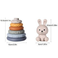 6pcs Sensory Hand Grasping Ball Set PVC Animal Puzzle Toys for Babies