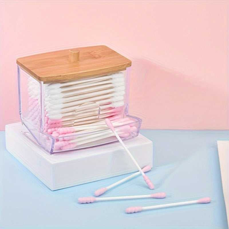 Makeup Cotton Pads Swab Storage Bin Cosmetics Organizer Box