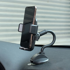 Car 360 Rotation Telescopic Long Rod Suction Cup Phone Bracket
