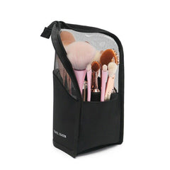 Makeup Brush Bag Multifunctional Organiser Half Clear Travel Holder
