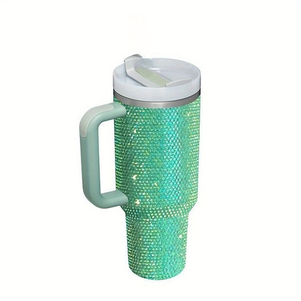 40oz Studded Tumbler Stainless Steel Insulated Water Bottle with Lid