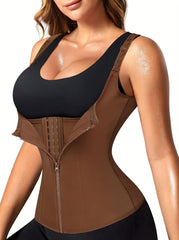 Women's Waist Trainer Corset Body Shaper w/ Adjustable Straps Tank Top