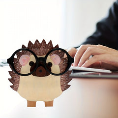 Wooden Desktop Glasses Storage Display Stand