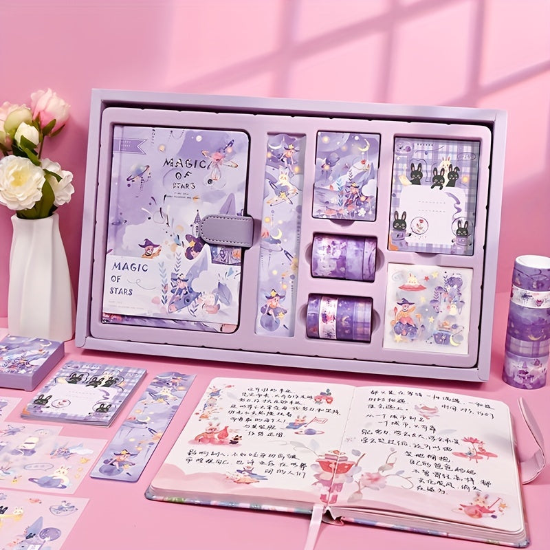 Girl Heart Notebook Sticker Tape Decoration Set