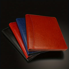 DIY Zipper PU Leather Business A4 Clipboard w/ Folder & Organizing Pockets