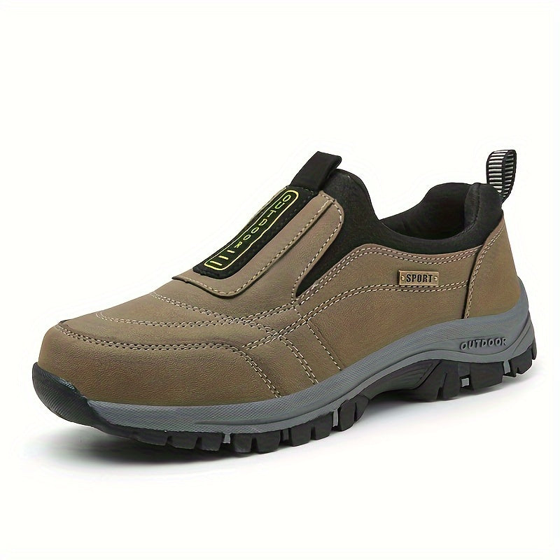 Thick Sole Slip On Hiking Shoes Lightweight Trekking Sneakers