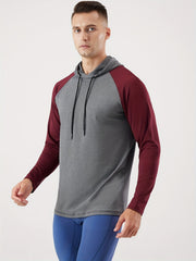 Men's Long Sleeve Hoodie Sport Sweatshirt Quick Drying Sportswear