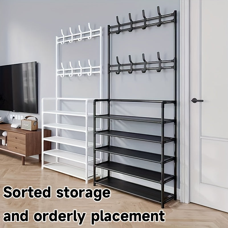 Shoe & Hat Rack Clothing Hanger Storage Combo