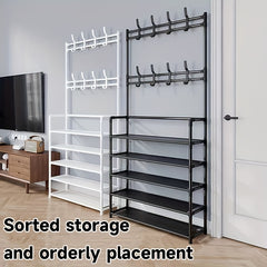 Shoe & Hat Rack Clothing Hanger Storage Combo