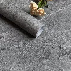 Retro Gray Cement Grain Crack Floor Sticker Anti Slip Waterproof