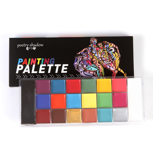 Halloween Face Painting Kit 20 Colors Oily Body Paint Palette