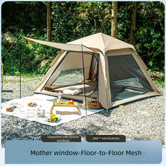 Beach Camping Tent for 2-3 Person Sun Shelters Portable Tent with Two Doors