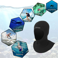 Stretchable Density Wetsuit Hood 5MM
