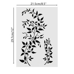 1pc Hollow Leaves Stencil Spray Painting Scrapbooking Decals Home Decor