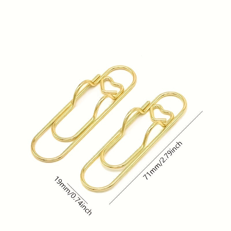 3pc Metal Pen Clips Multifunctional Pen Clip Notebook Bookmark Paper Holder