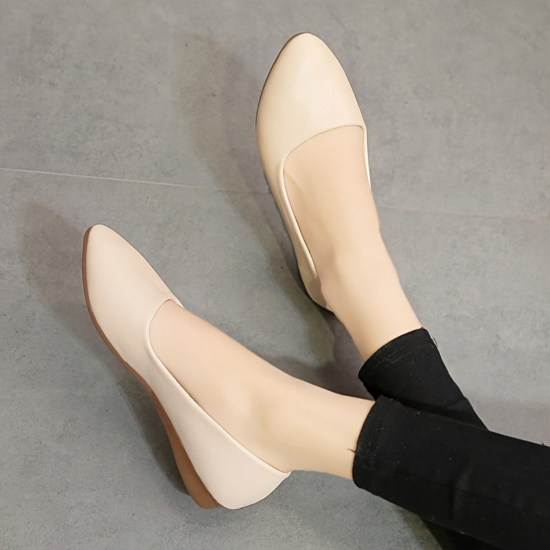 Women's Pointed Toe Flats Soft Sole Slip On Anti slip Shoes