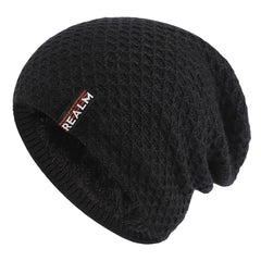 Velvet Woolen Beanie Hat with Ear Protection