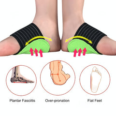 Arch Support Sleeves Cushioned Compression Men's 5-10