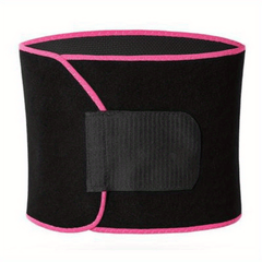 Silver Fabric Waist Protector Sweatband Adjustable Waist Training Fitness Belt