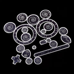 22pcs Spirograph Drawing Set Geometric Ruler Creative Educational Kids Toy
