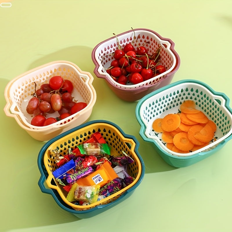 8pcs Set Multifunctional Plastic Kitchen Drain Basket Colander Strainers