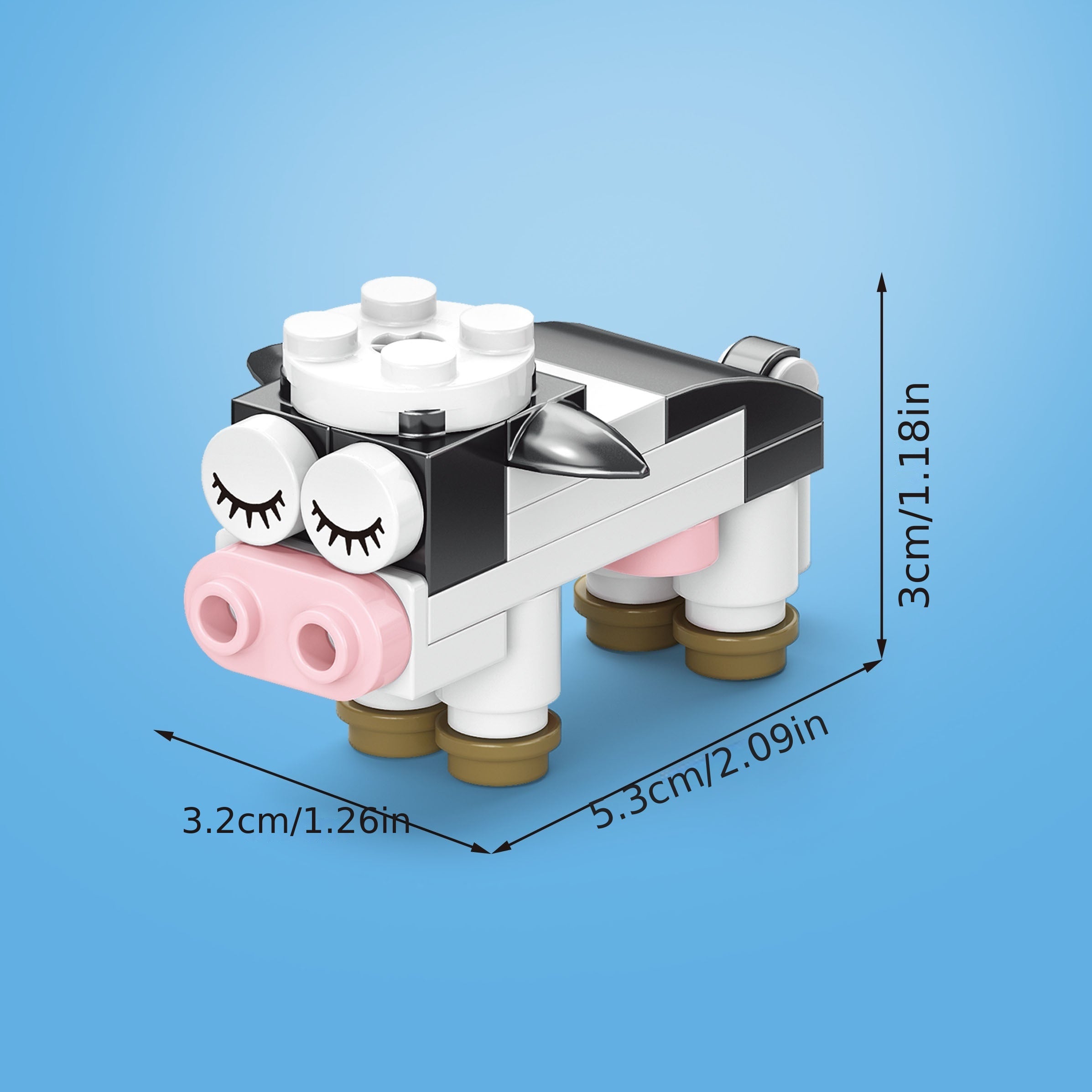 Farm Animals Building Blocks Set Educational Toy Gift