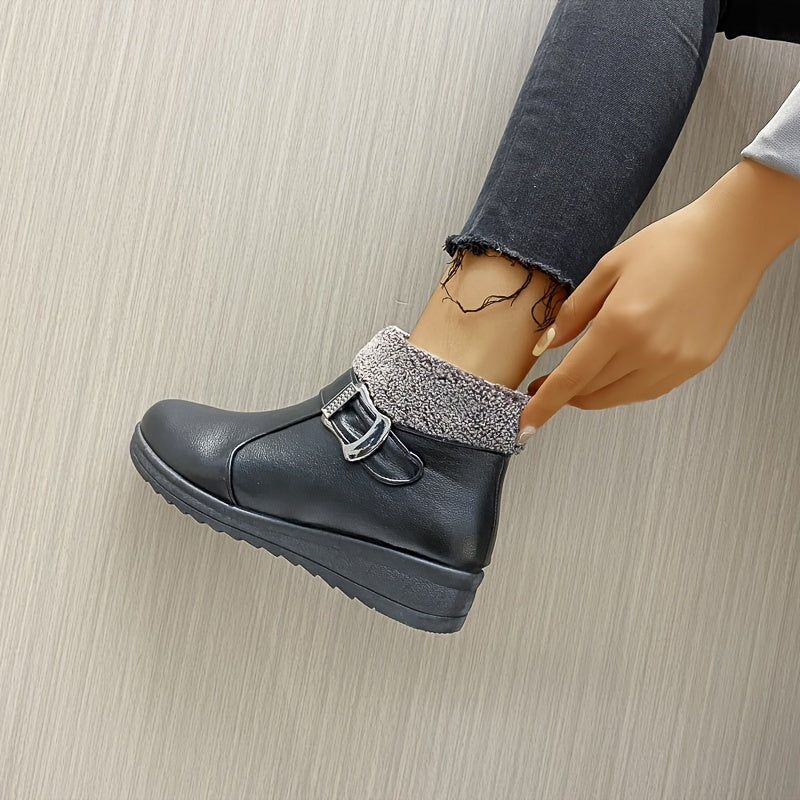 Platform Chelsea Boots Side Zipper Ankle Boots Women's Footwear