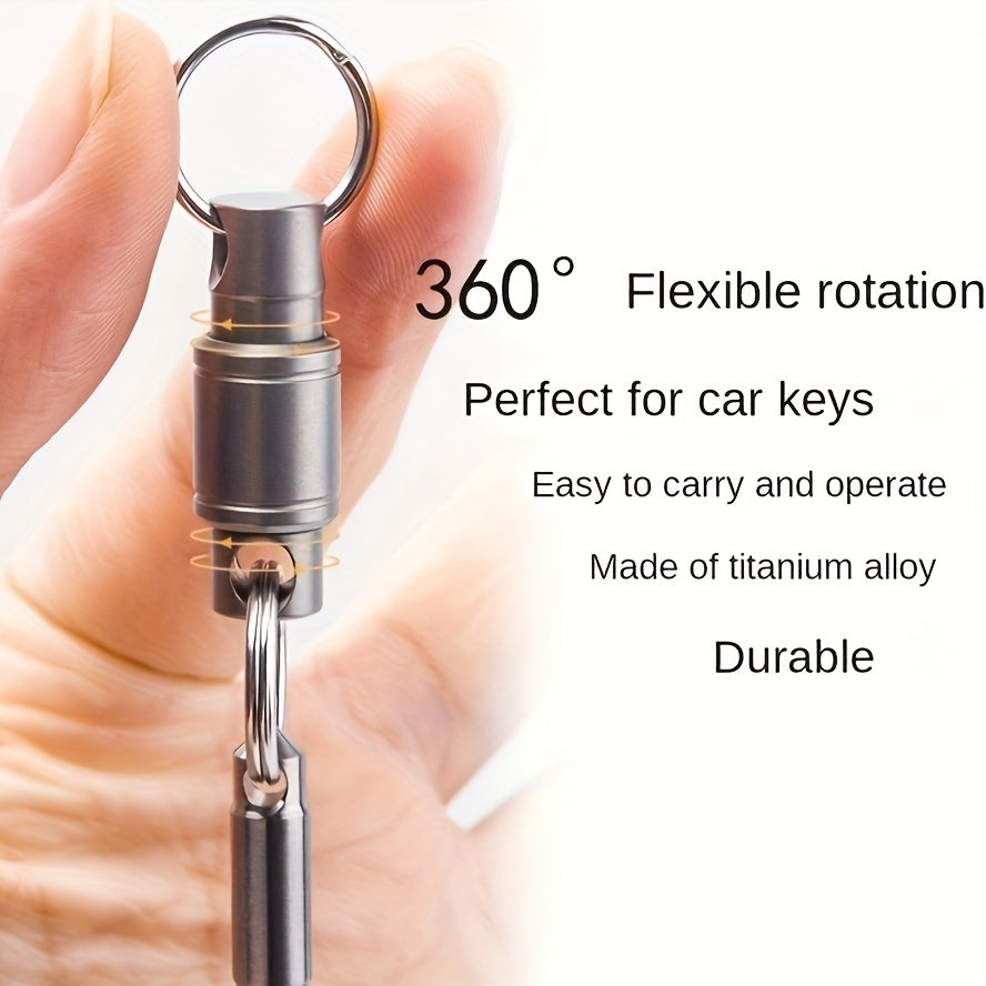 8-Shaped Metal Keychain for Outdoor Camping