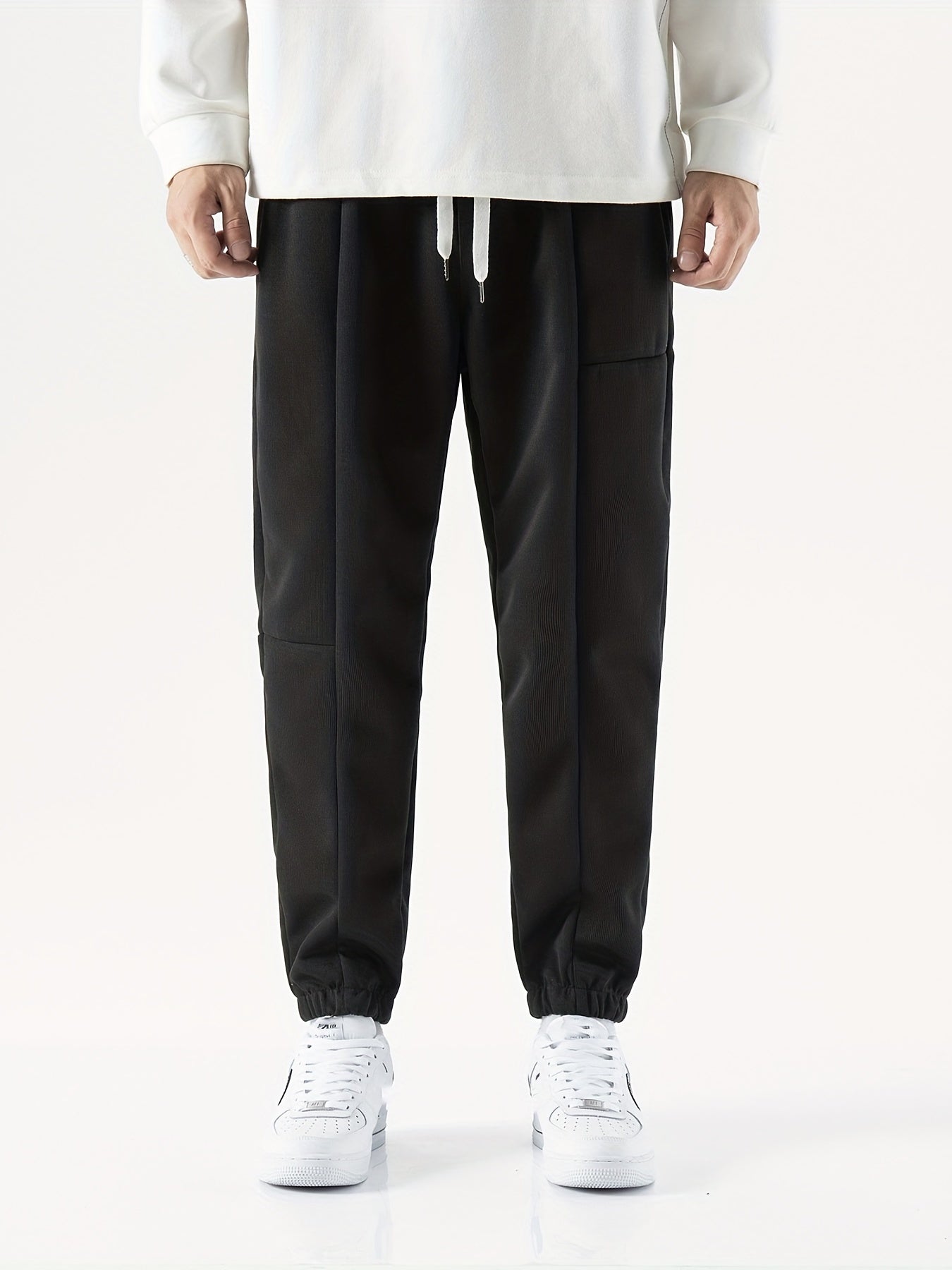 Men's Loose Fit Drawstring Joggers for Fitness Cycling