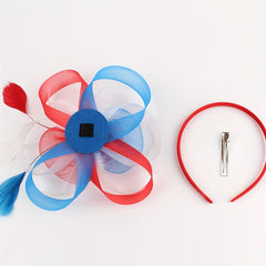 Feather American Flag Headwear for Horse Racing