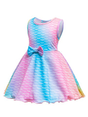 Girls Mermaid Princess Dress for Christmas Party